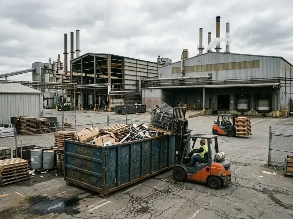 industrial-factory-scrap-conta-003 — frequently asked questions, Cheap Roll-off Dumpster Rentals in St. Charles, MO